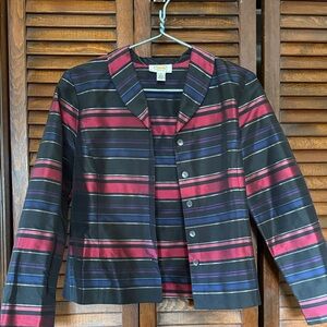 Talbots Petite Women's Striped Jacket